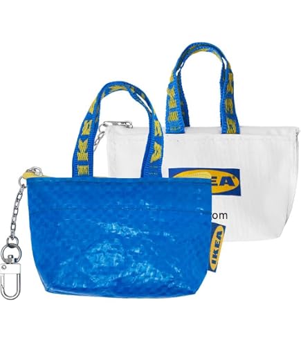Amazon.com: IKEA Key & Coin Purse KNOLIG Bag Small Blue with One